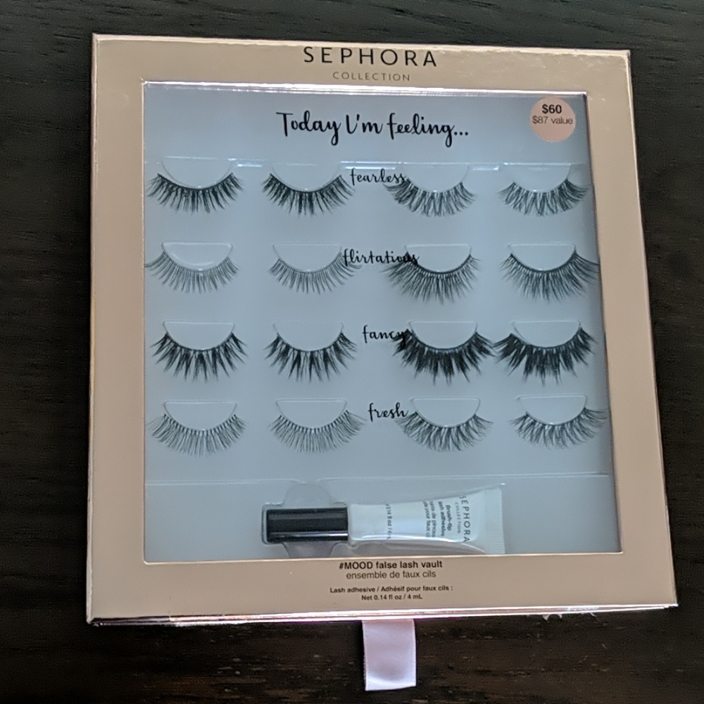 NEW 8 Sephora lashes with glue